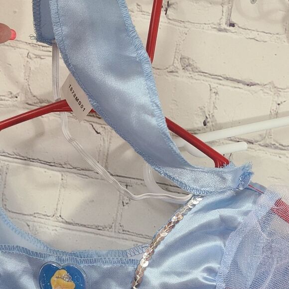 Disney Cinderella Princess Dress Girls Size 4-6/6X Blue Fantasy Play Costume - Picture 6 of 10